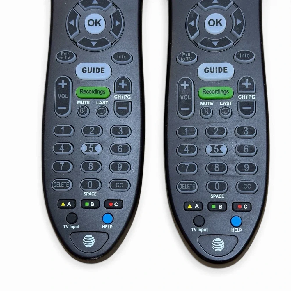 Lot of 2 S30-S1B Replacement Remote controls for AT&T U-Verse Cable Box Tested